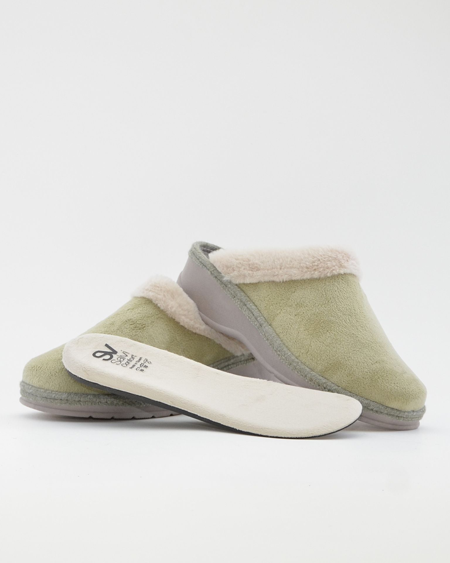 ZAPATILLA CASA MUJER CUÑA PLANTILLA EXTRAIBLE SALVI 52L-056 SUAPEL VERDINA