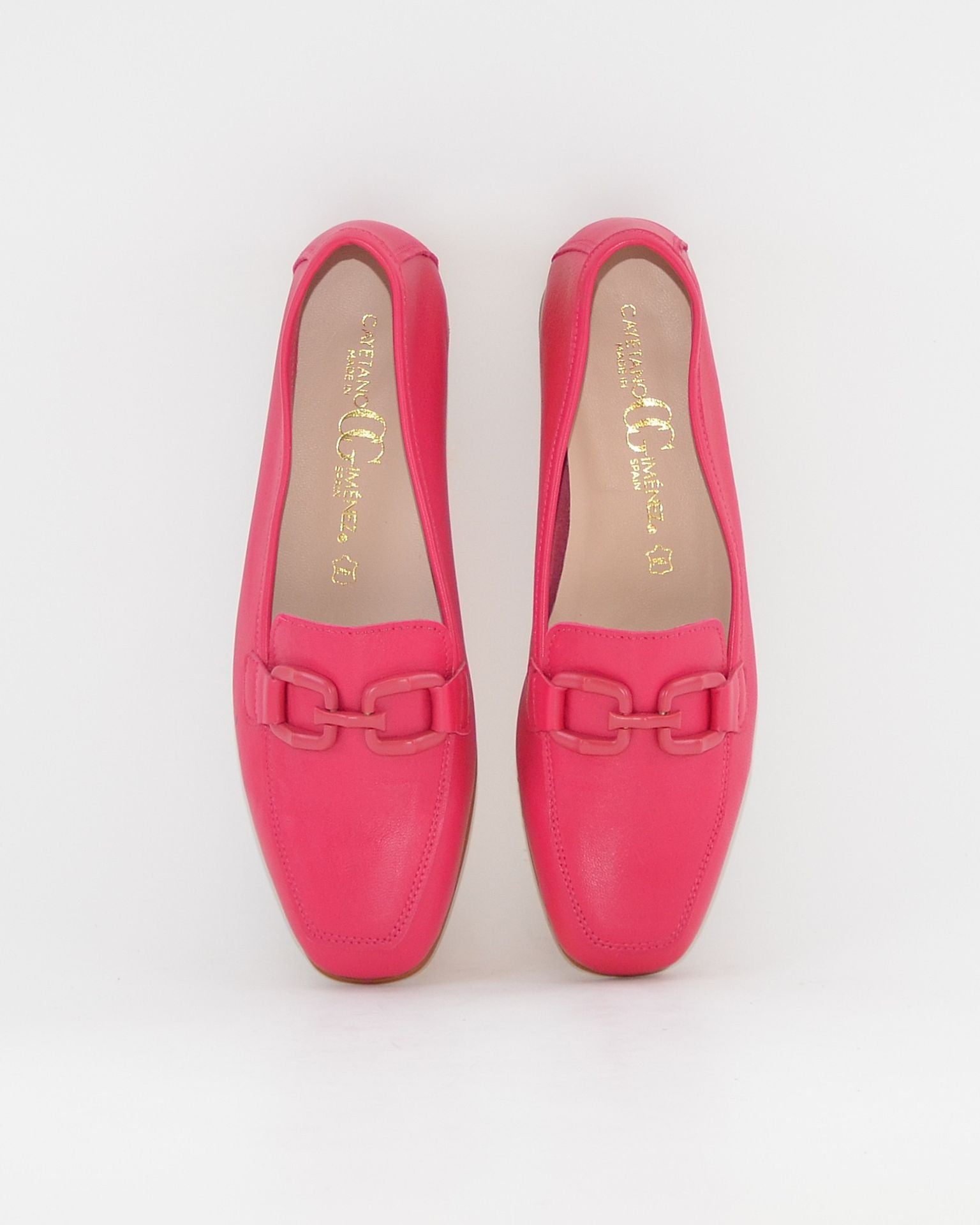 ZAPATO MOCASIN MUJER PLANO COLOR FUXIA CAYETANO 17186