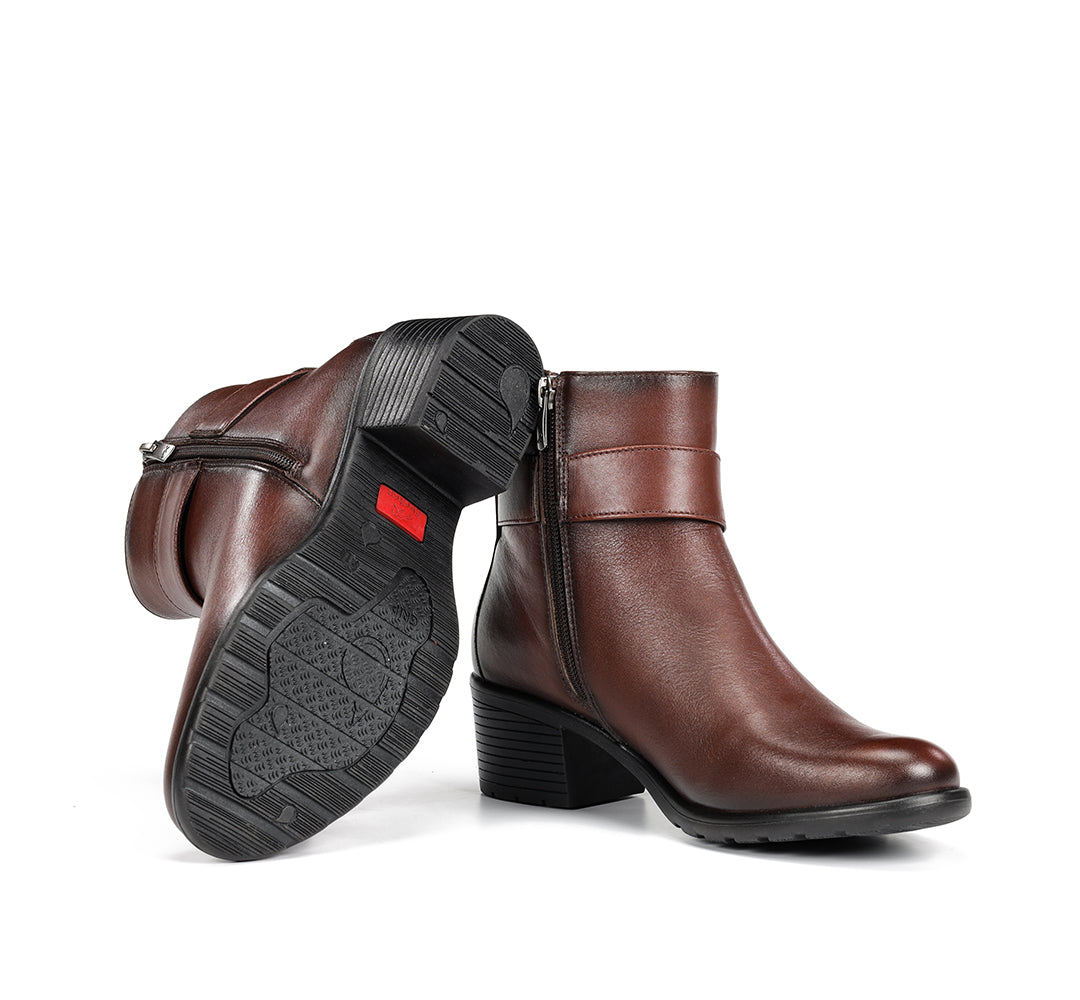 BOTIN MARRON IMPERMEABLE F2315 GALIT NUT