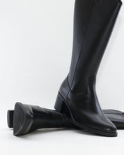 BOTA ALTA MUJER ANCHO ESPECIAL DE GEMELO ANCHO PIESANTO 235461 XL NATUR NEGRO