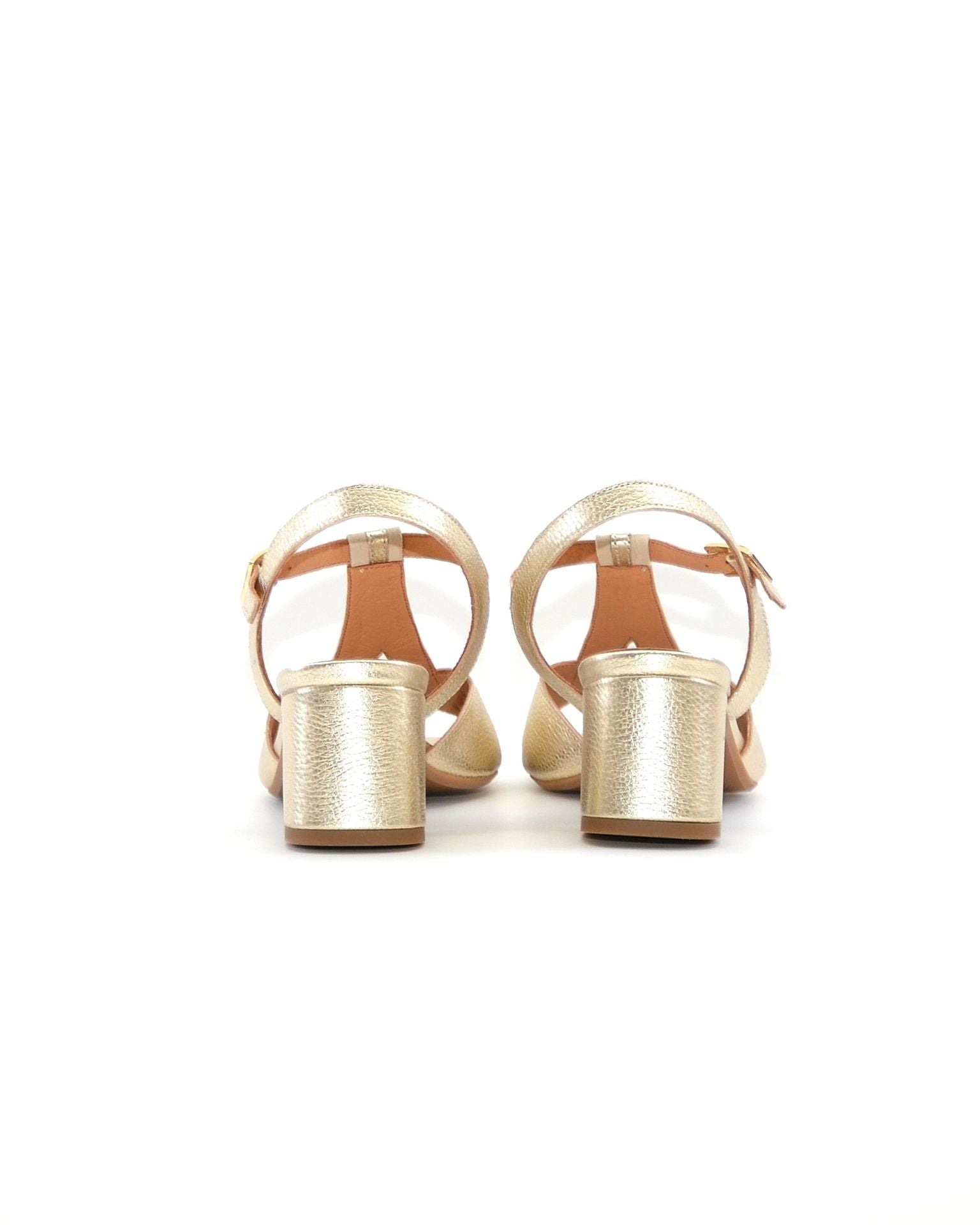 SANDALIA TACON MUJER COLOR PLATINO FRANK STARM H047