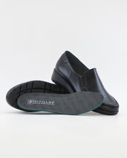 ZAPATO MOCASIN MUJER NEGRO PLANTILLA EXTRAIBLE PITILLOS 107