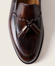 ZAPATO HOMBRE BORLAS TASSEL FLORENTIC MARRON SUELA DE CUERO