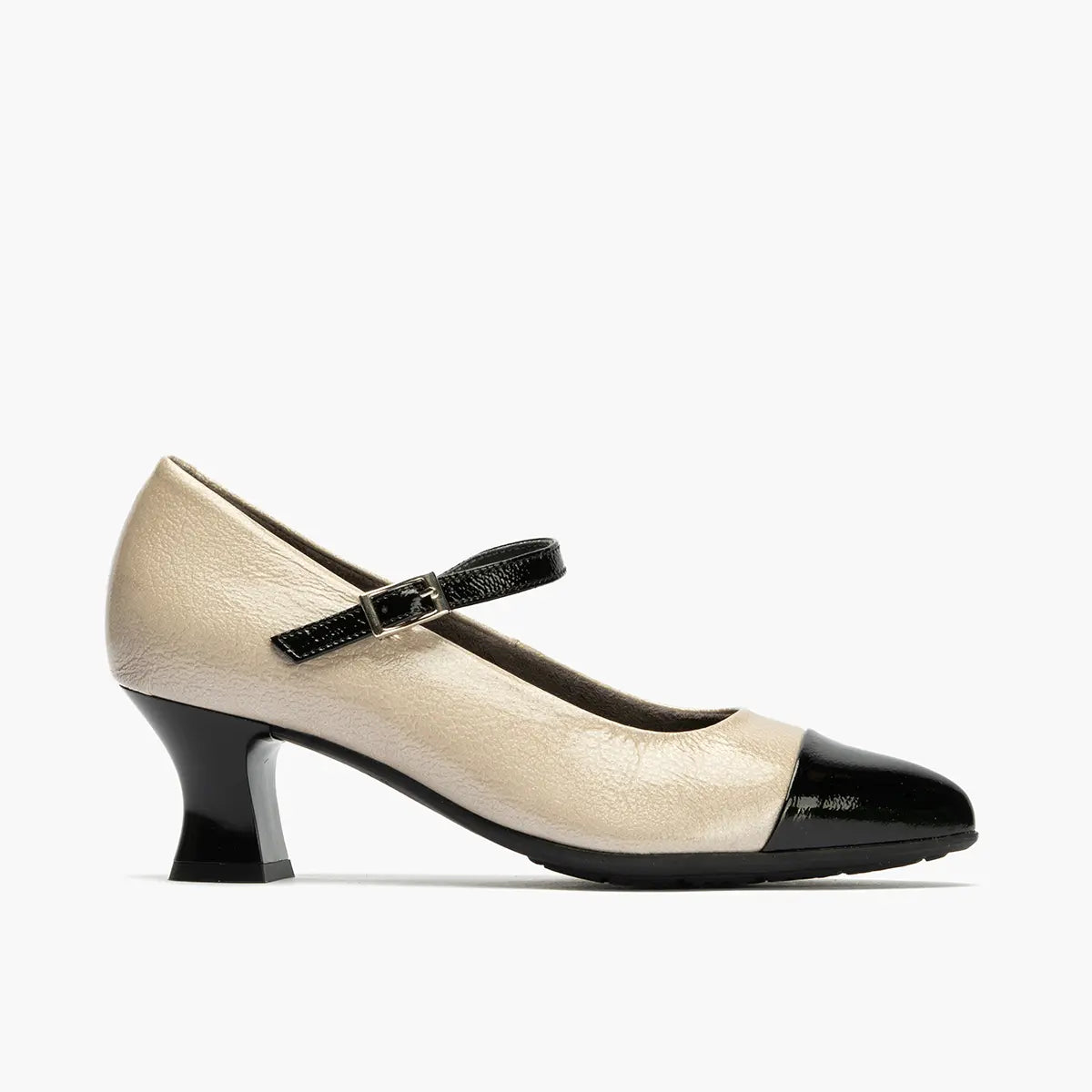 ZAPATO PULSERA CHAROL PIEDRA PUNTERA NEGRO 10851.