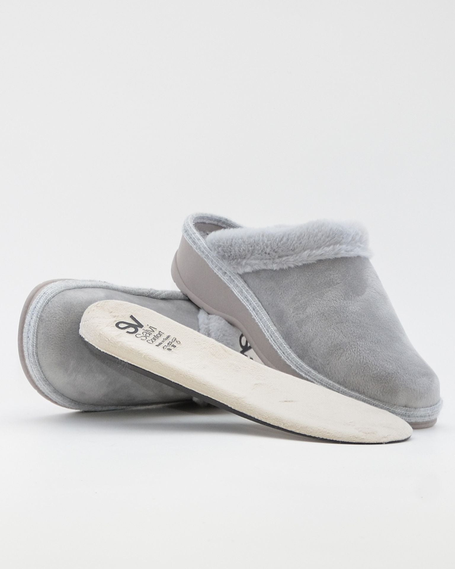 ZAPATILLA CASA MUJER CUÑA PLANTILLA EXTRAIBLE SALVI 52L-056 SUAPEL PERLA
