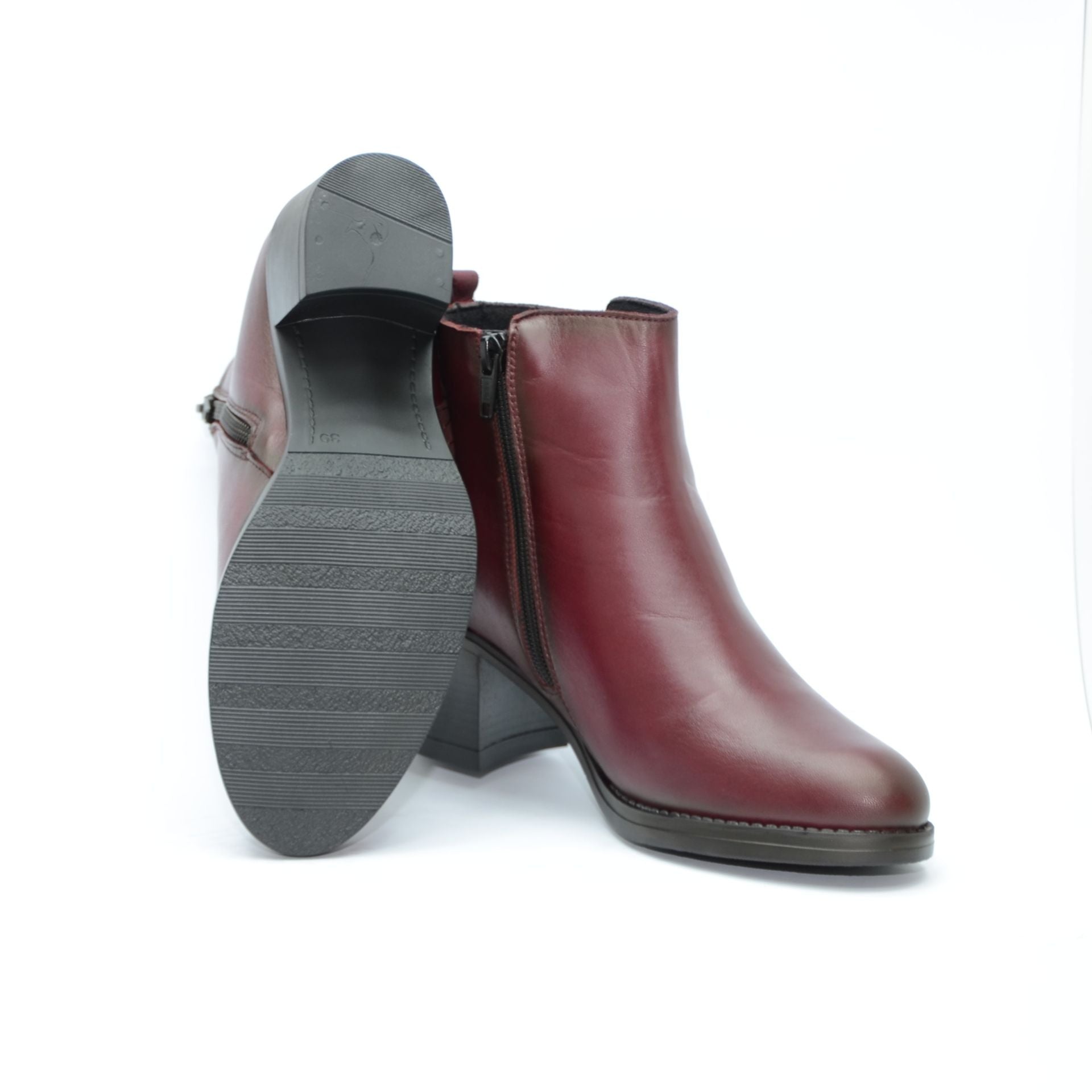 BOTIN TACON CUADRADO SAVAGE BURDEOS 8819
