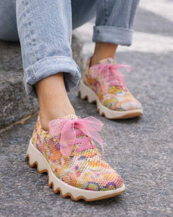 ZAPATO MUJER CORDON PIEL MULTICOLOR LACOMBA PRIMROSE CON PLANTILLA EXTRAIBLE