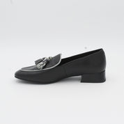 MOCASIN BORLAS NEGRO ANIMAL PRINT 12402
