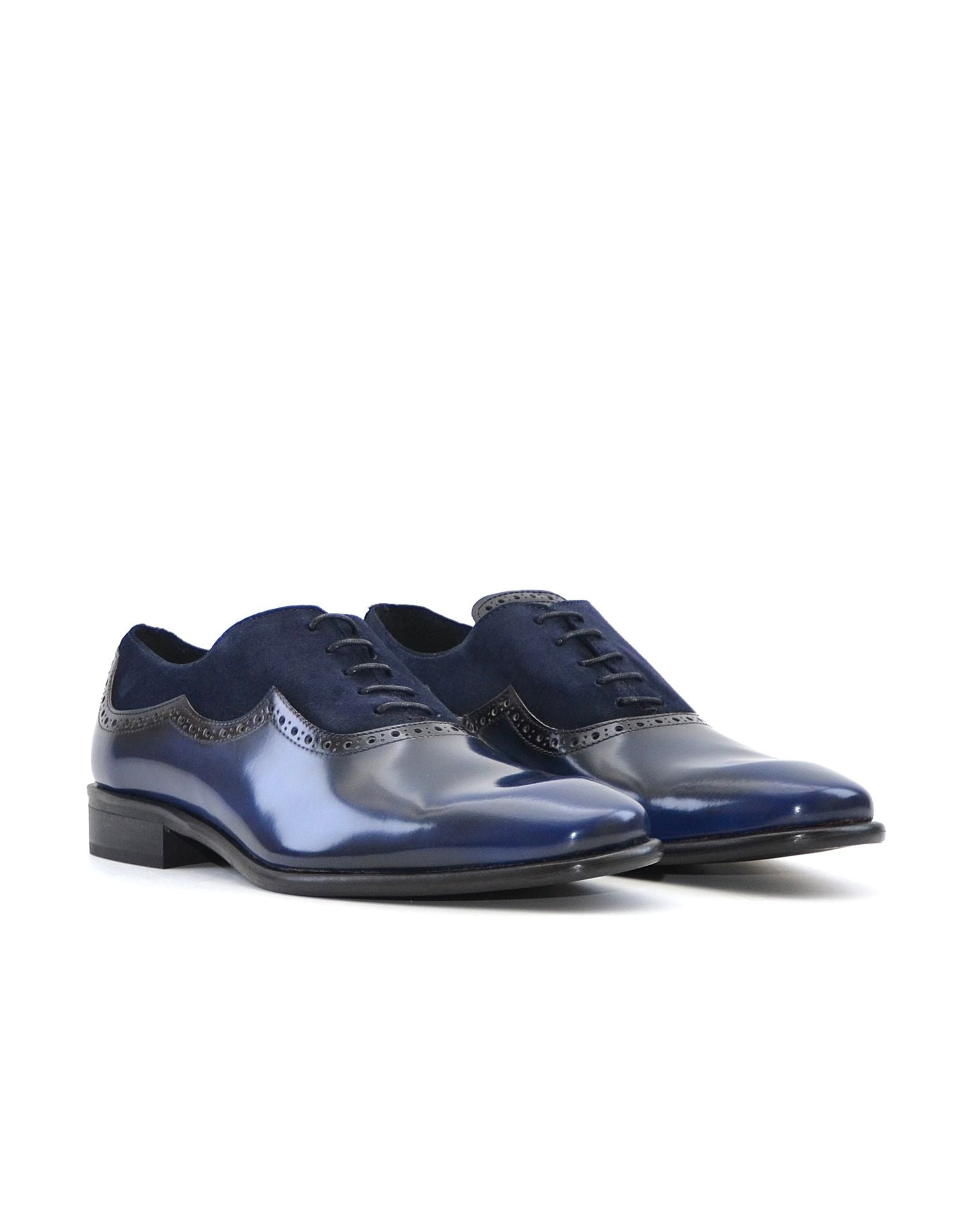 ZAPATO HOMBRE OXFORD FLORENTIC AZUL CON ANTE AZUL
