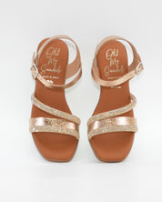 SANDALIA MUJER COLOR CAVA TACON PLANTA DE GEL OH MY SANDALS 5905