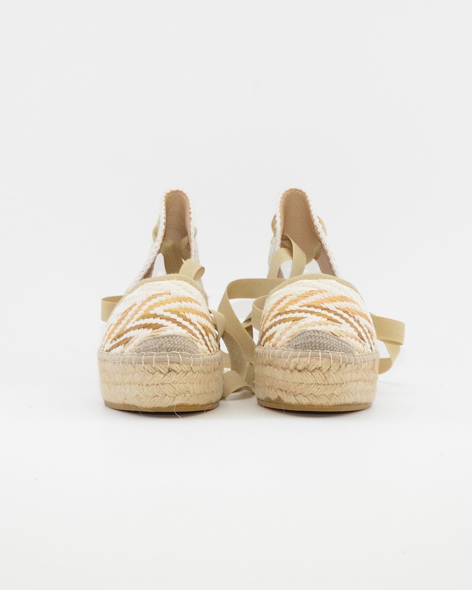 ALPARGATAS DE CUÑA TEJIDO MULTI BEIGE MACARENA JAVA 64