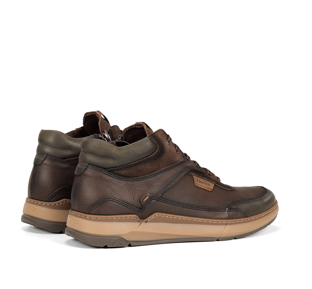 BOTIN MARRON CORDON Y CREMALLERA F2280 JEFF CAFÉ