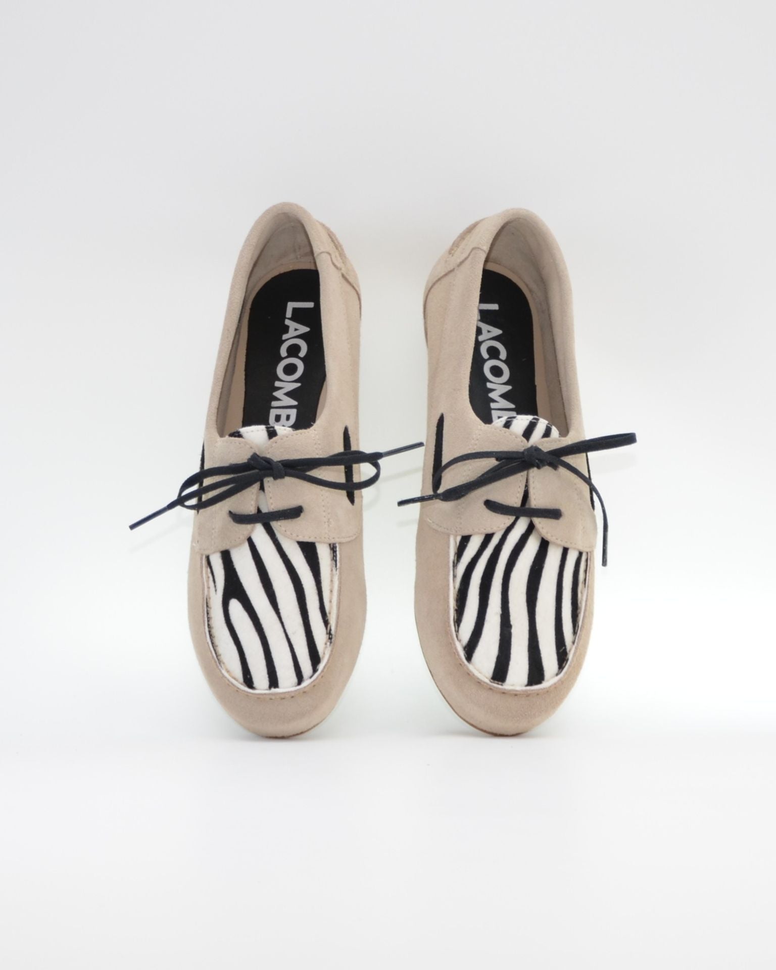 MOCASIN NAUTICO MUJER SERRAJE BEIGE ANIMAL PRINT GLADIOLUS