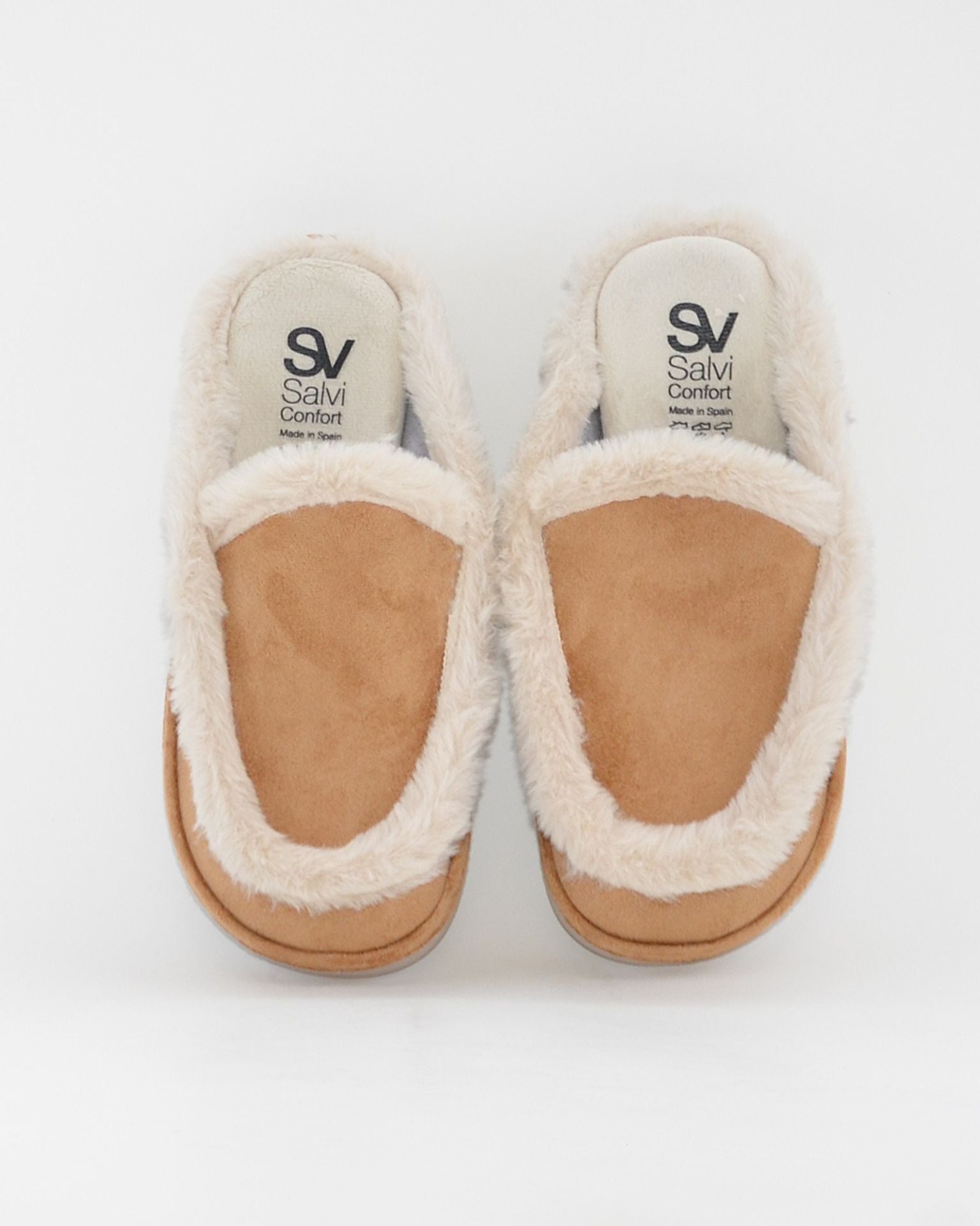 ZAPATILLA CASA MUJER PLANTILLA EXTRAIBLE SALVI 75B-028 NUUK TOSTADO