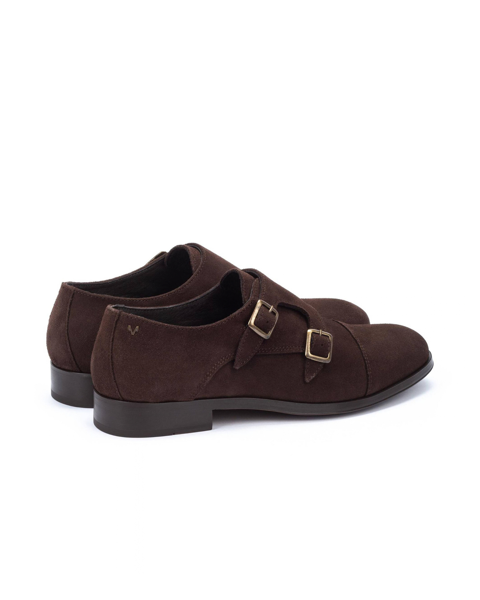 ZAPATO HOMBRE DOS HEBILLAS ESTILO MONK SERRAJE MARRON OSCURO EMPIRE 1492-2632X