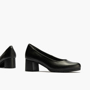 ZAPATO SALON NEGRO TACON BAJO 101