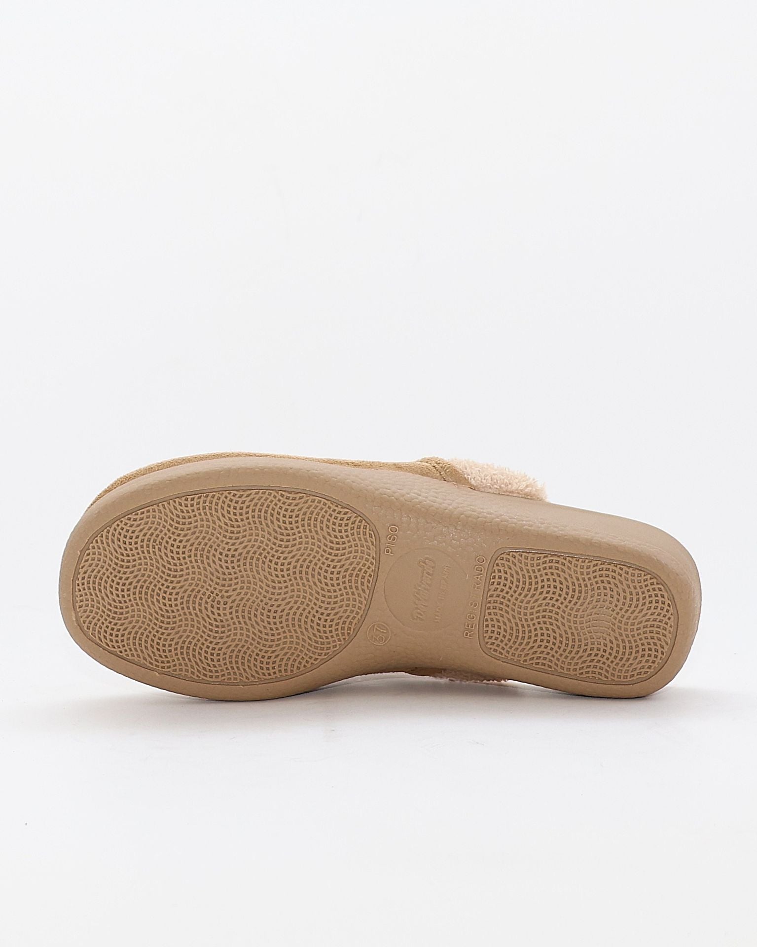 ZAPATILLAS DE CASA MUJER ABIERTA DEVALVERDE 1123 ARENA