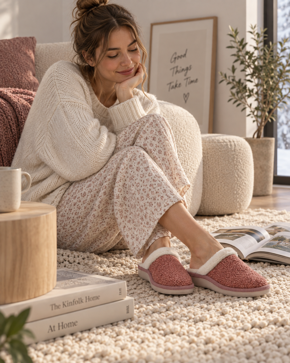 ZAPATILLA CASA MUJER SALVI 02L-056 POLARIS MALVA