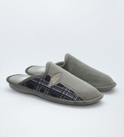 ZAPATILLAS CASA HOMBRE SUAPEL CUADROS GRIS