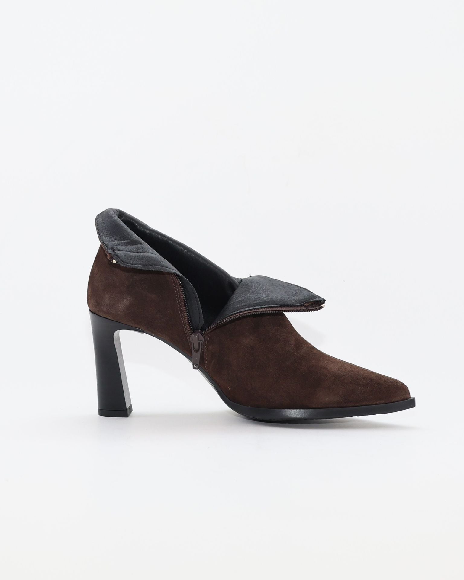 BOTIN DE MUJER TACON FINO COLOR SERRAJE MARRON CHOCOLATE DESIREE SAIRA 2