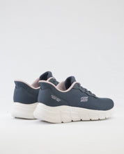 SNEAKERS MUJER SKECHERS 117324 DKNW AZUL CORDON ELÁSTICO SLIP-INS