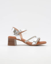 SANDALIA MUJER COLOR PLATA TACON PLANTA DE GEL OH MY SANDALS 5905