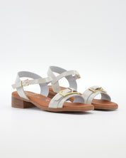 SANDALIA MUJER CHAROL HIELO TACON BAJO PLANTA DE GEL OH MY SANDALS 5993