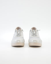 ZAPATO DE CORTE DEPORTIVO MUJER CON CUÑA Y CORDON ELASTICO TREINTAS L4569 PLATA