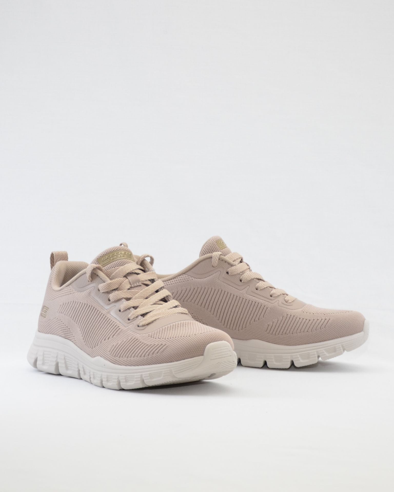 SNEAKERS MUJER SKECHERS 117700 TPE TAUPE CORDON