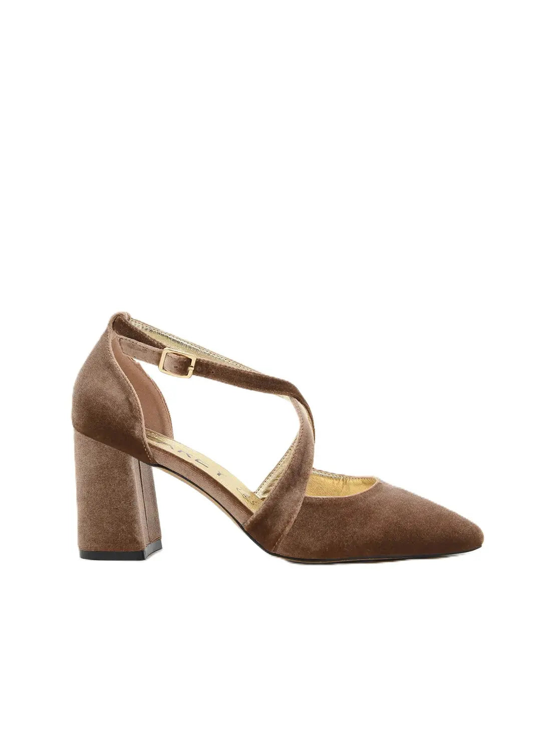 ZAPATO FIESTA TERCIOPELO TAUPE 459K211