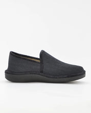 ZAPATILLAS DE CASA CERRADA HOMBRE SALVI 08D-000 DRAKO NEGRO LISO