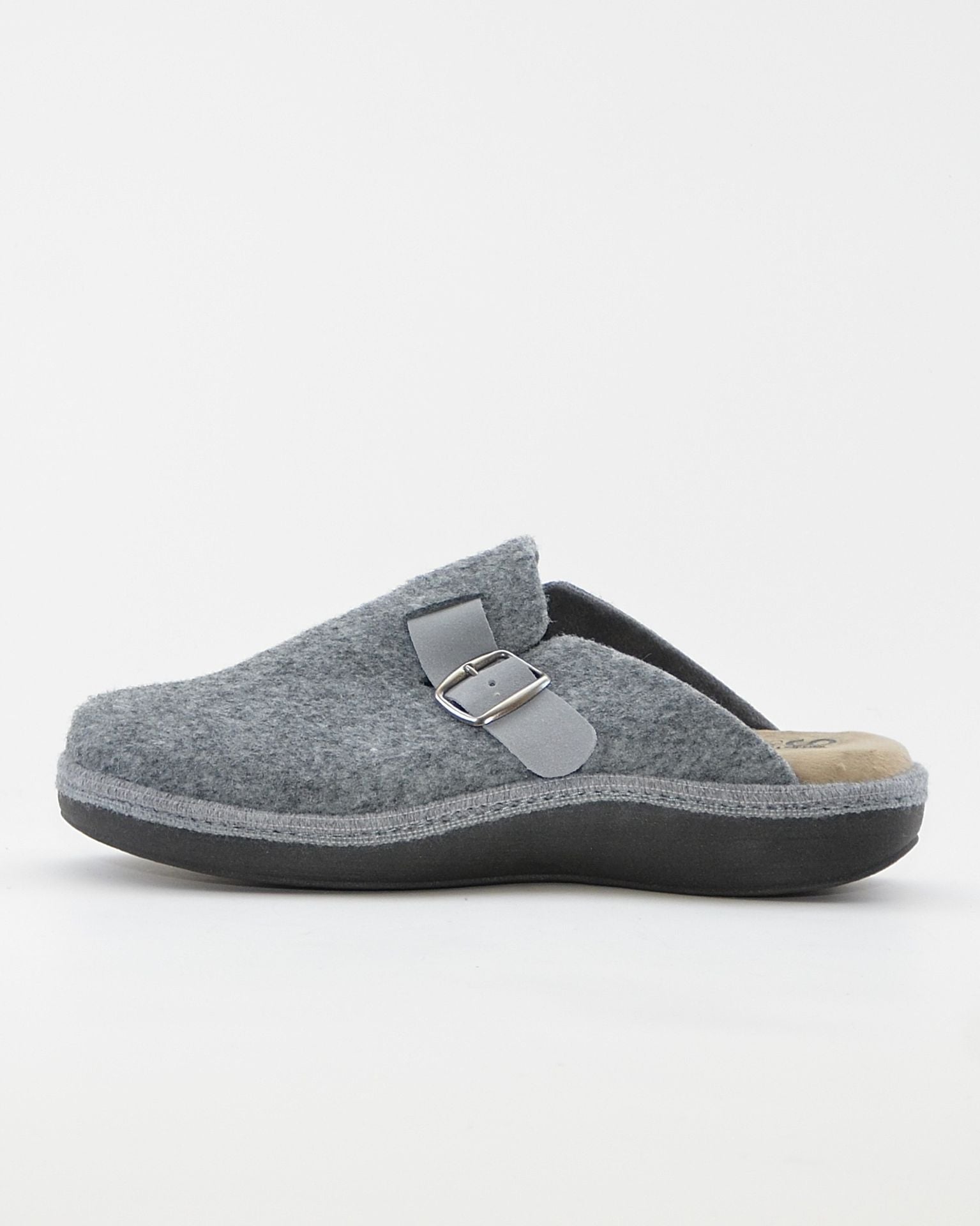 ZAPATILLAS DE CASA HOMBRE CON HEBILLA SALVI 41L-000 ELFO GRIS