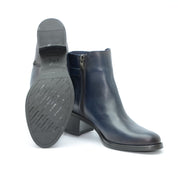 BOTIN AZUL TACON CON CREMALLERA CHIARA D9347