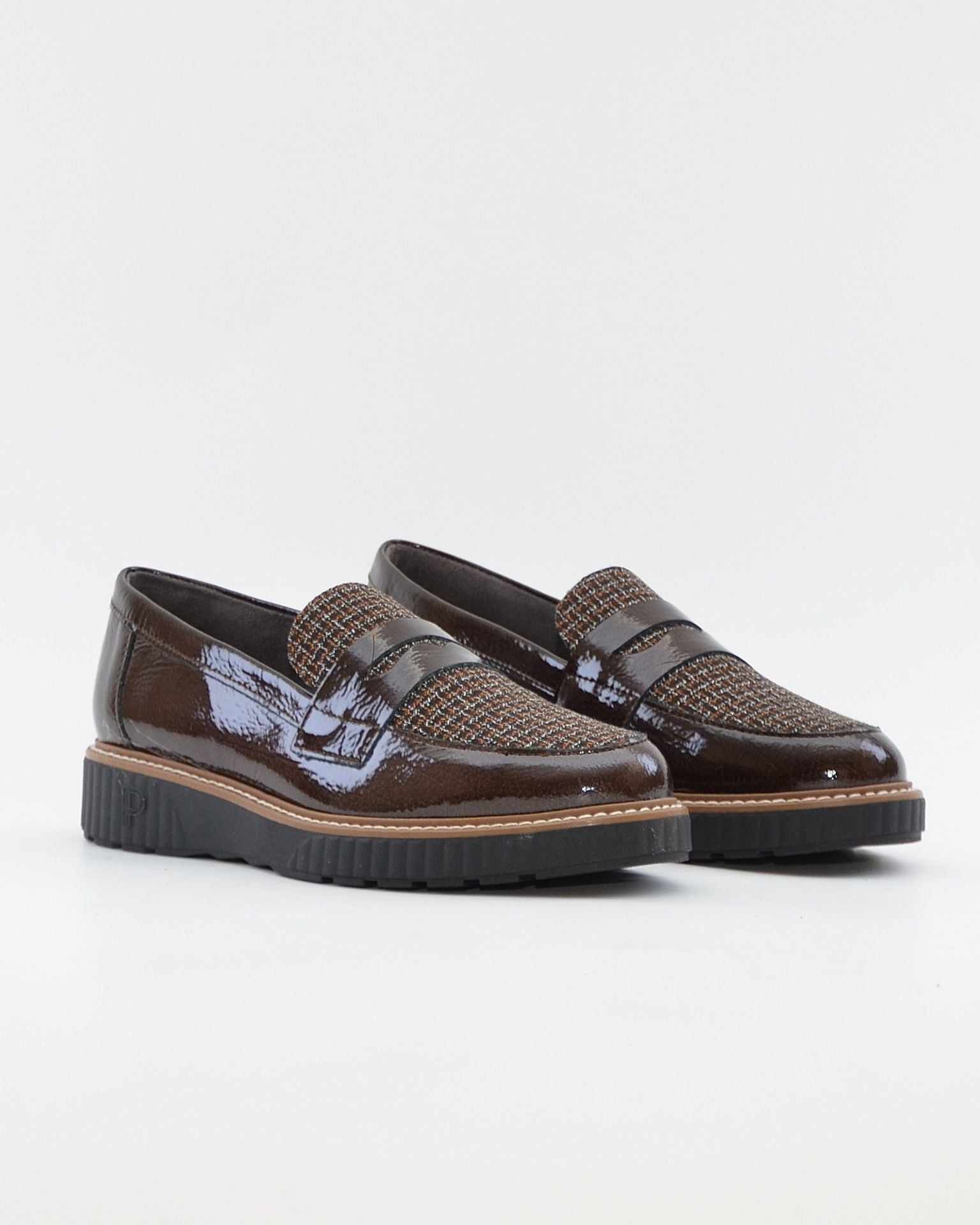 ZAPATO MOCASIN MUJER PITILLOS 11554 MARRÓN PLANTILLA EXTRAIBLE