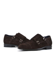 ZAPATO HOMBRE MONKSTRAP SERRAJE MARRON DOS HEBILLAS