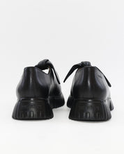 ZAPATO MUJER ESCOTADO ADORNO LAZO ANUDADO WONDERS A-4421 VELVET NEGRO