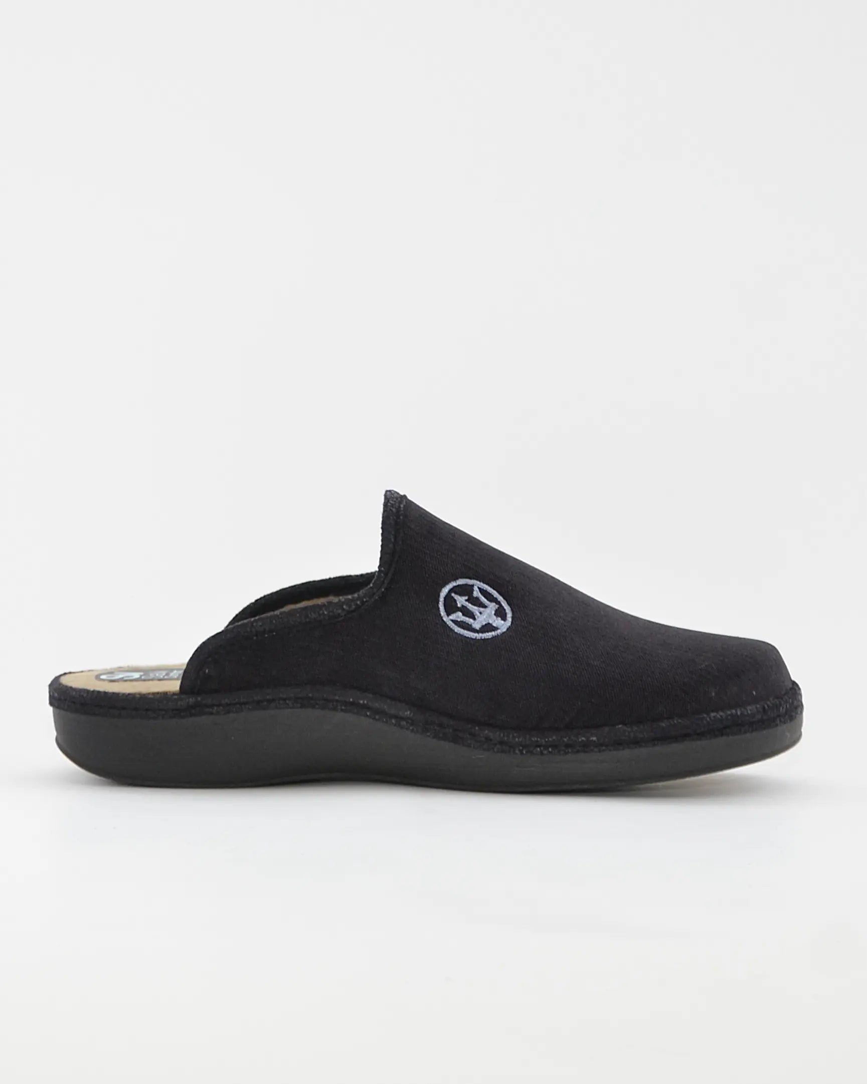 ZAPATILLAS DE CASA HOMBRE SALVI 09D-244 LONDON NEGRO TRIDENTE