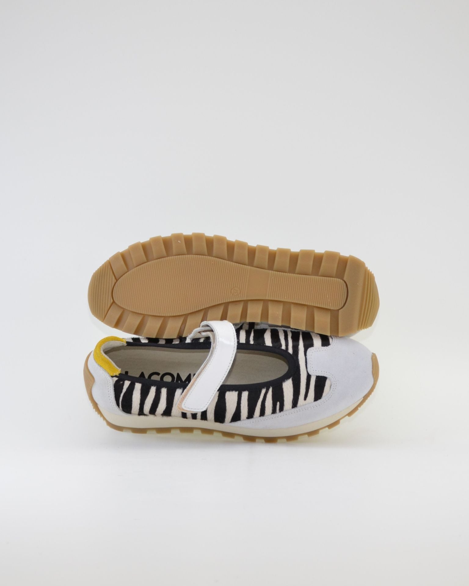 DEPORTIVO MARY JANE COMBI BLANCO ANIMAL PRINT LACOMBA YARROW PLANTILLA EXTRAIBLE