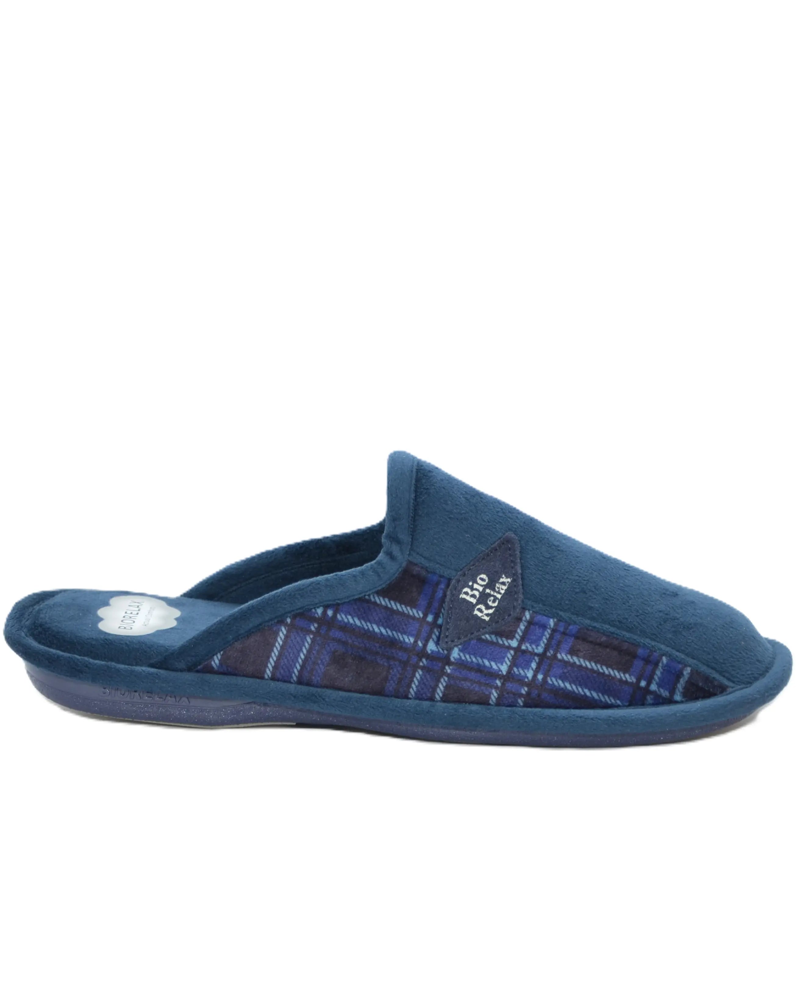 ZAPATILLAS CASA HOMBRE SUAPEL CUADROS MARINO