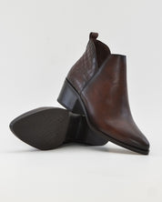 BOTIN MUJER COWBOY PIEL MARRÓN KAOLA 3056