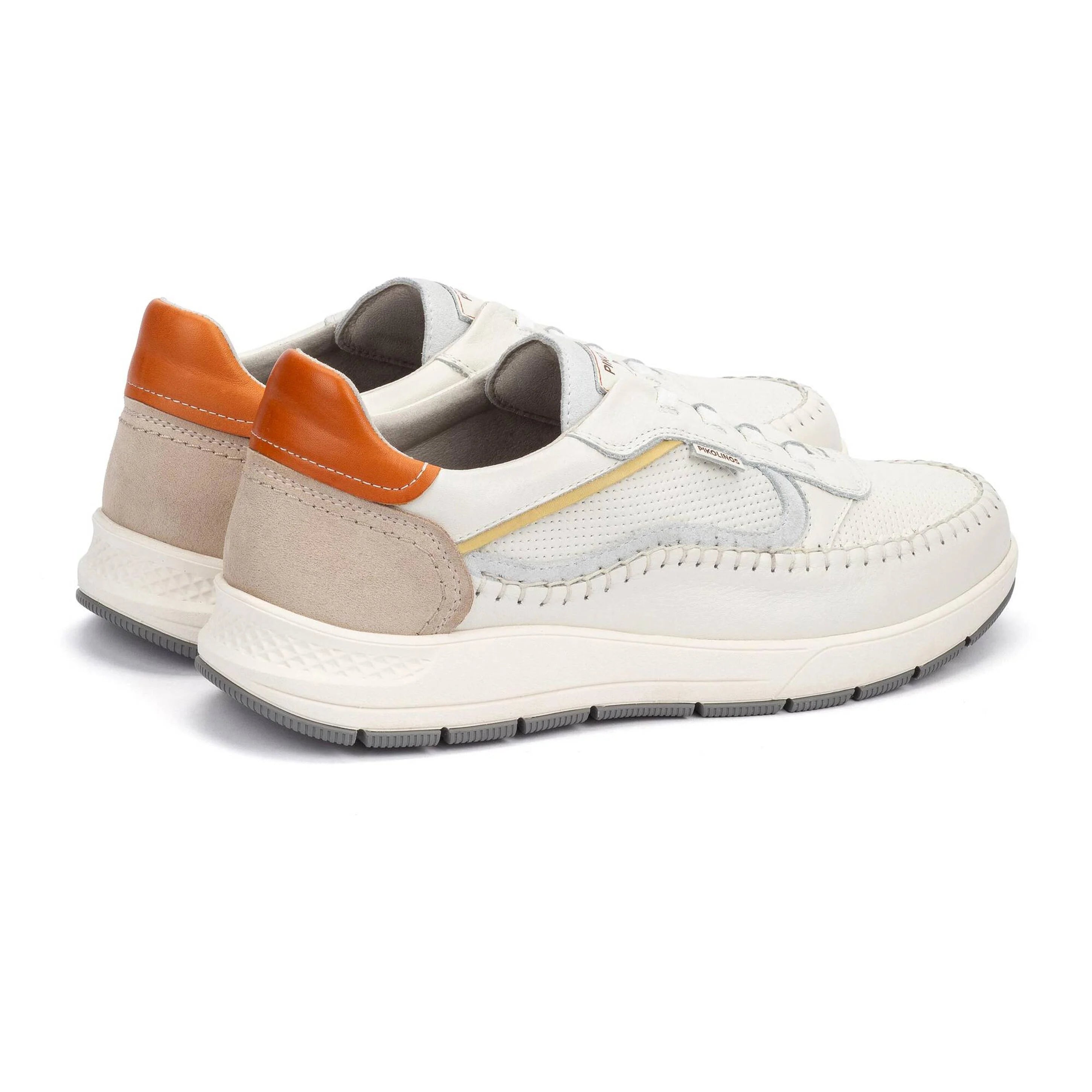 DEPORTIVOS COLOR BLANCO ROTO CON CIERRE ELÁSTICO PARA HOMBRE PIKOLINOS M7W-6423C1