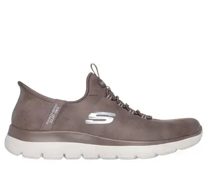 SNEAKERS MUJER SKECHERS TAUPE 150254 BRN SLIP-INS