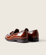 ZAPATO HOMBRE BORLAS TASSEL FLORENTIC CUERO TABAK SUELA DE CUERO