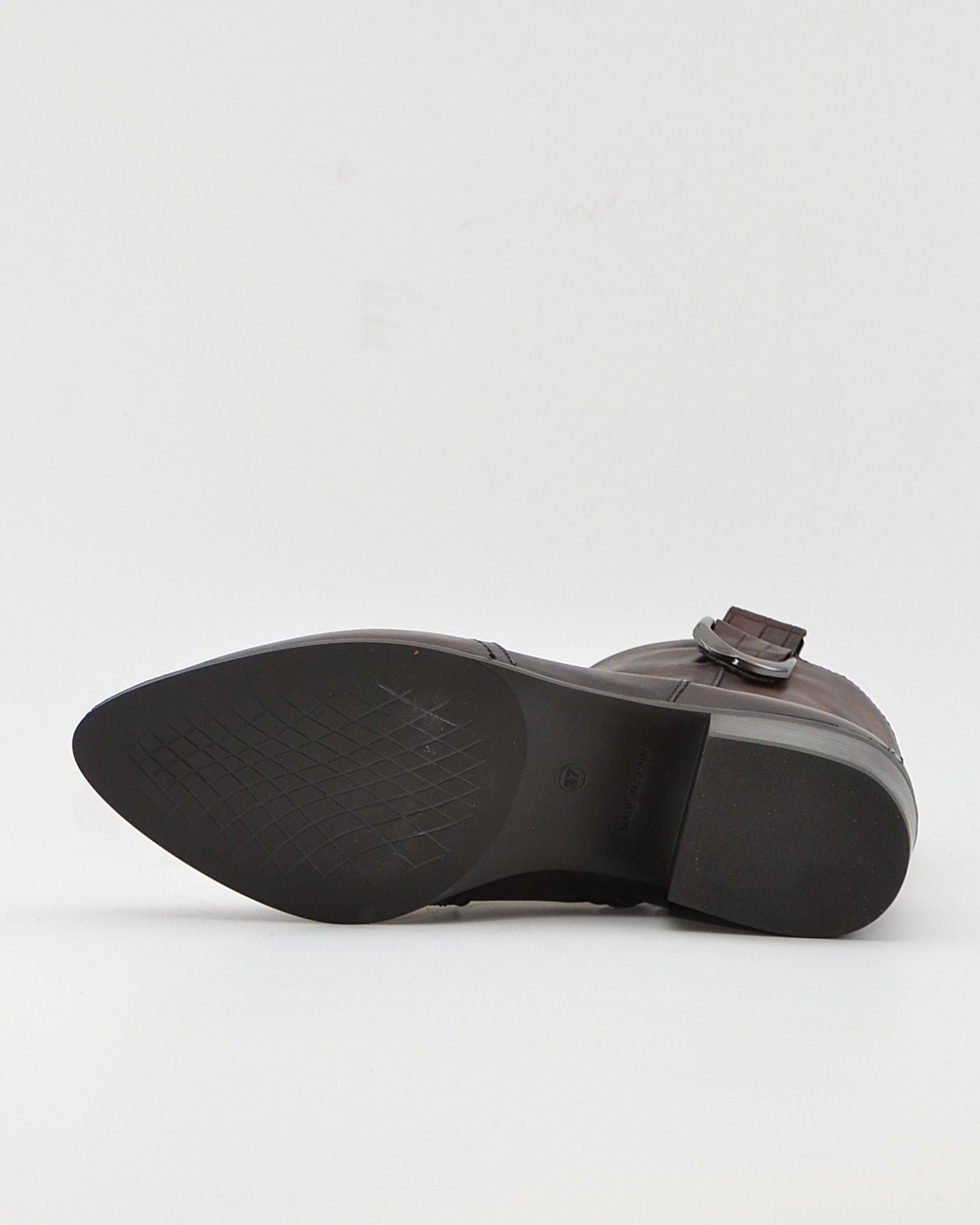 BOTIN MUJER COWBOY PIEL MARRÓN CON HEBILLA KAOLA 3054