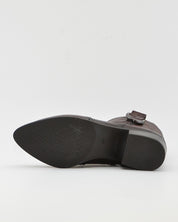 BOTIN MUJER COWBOY PIEL MARRÓN CON HEBILLA KAOLA 3054