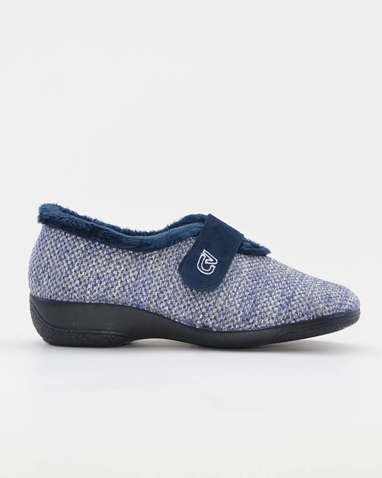 ZAPATILLAS DE CASA MUJER ANCHO ESPECIAL CABRERA 5454 FLORELLA MARINO