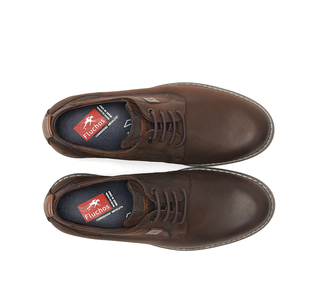 ZAPATO SPORT CORDON ENGRASADO MARRON F1589 TRUMAN D.CASTAÑO