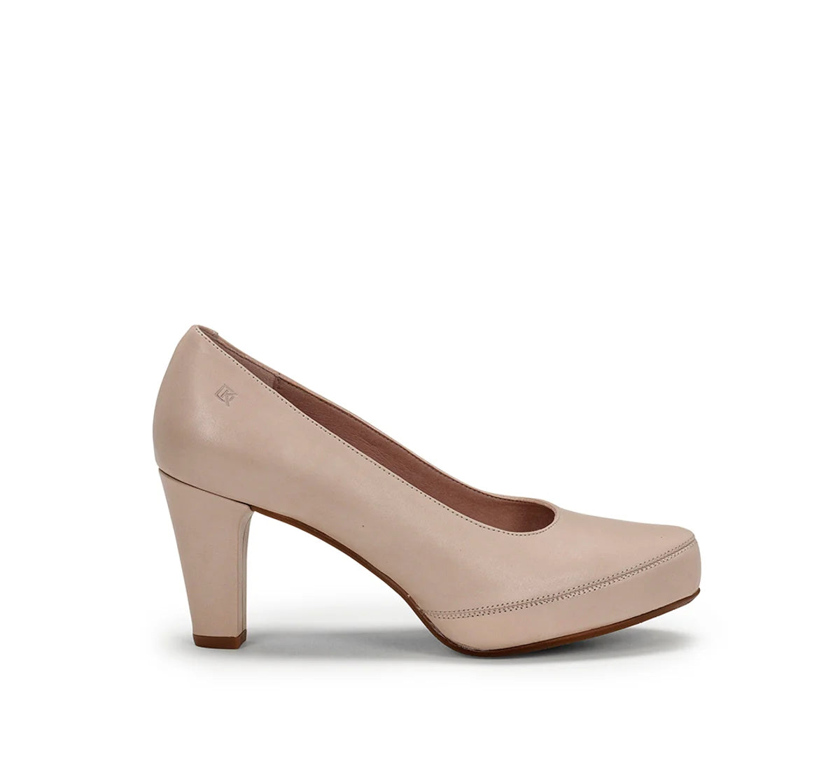 ZAPATO SALON PLATAFORMA COLOR NUDE