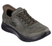 SNEAKERS HOMBRE SKECHERS VERDE 216326 OLV ELASTICOS