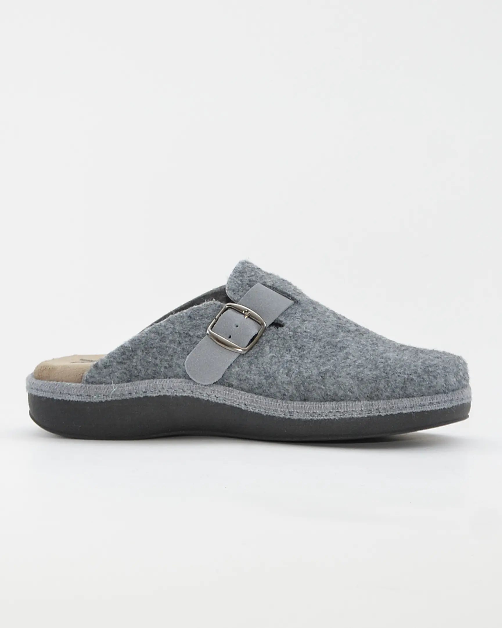 ZAPATILLAS DE CASA HOMBRE CON HEBILLA SALVI 41L-000 ELFO GRIS